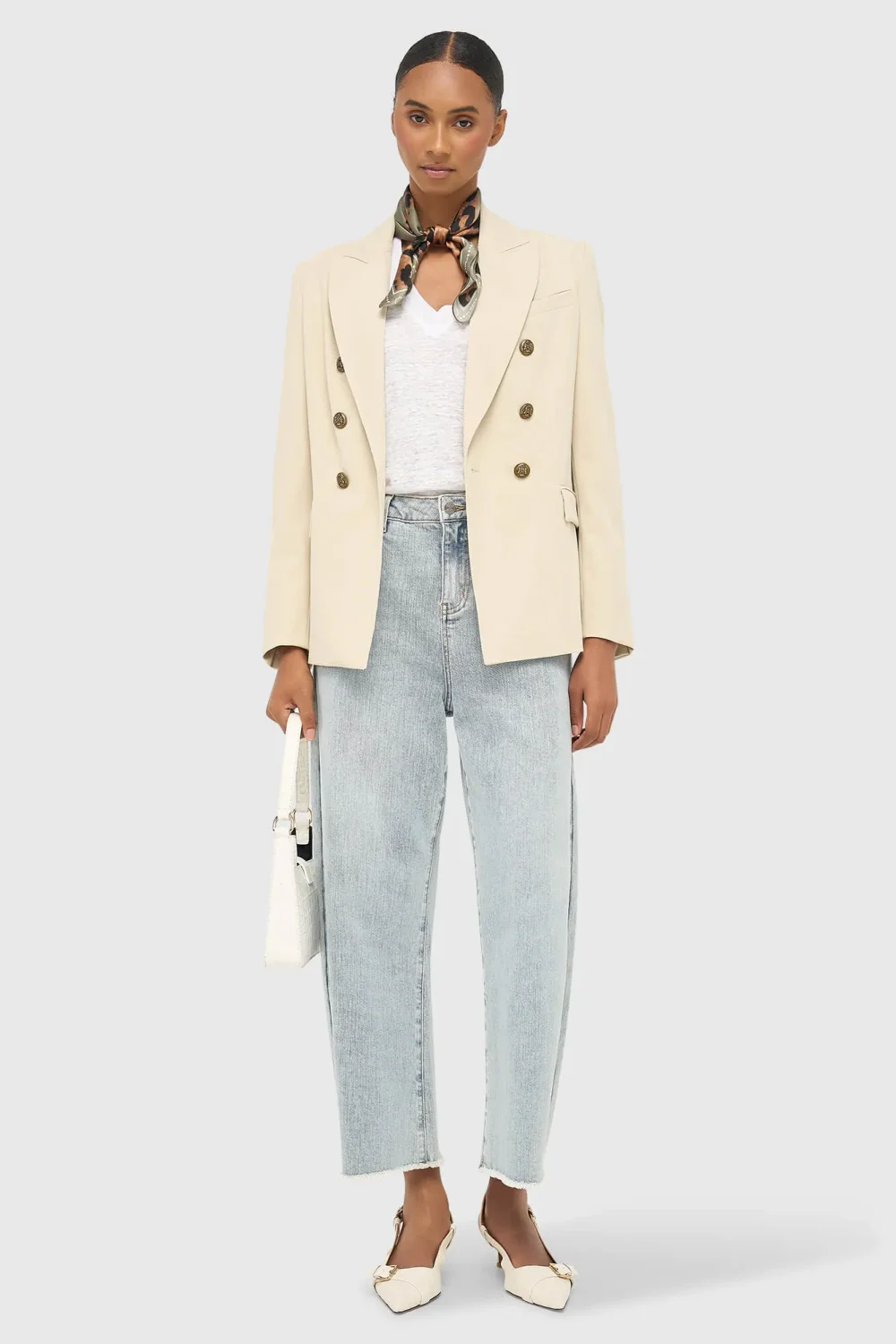 Women's Button-Down Fitted Blazer Connor Green