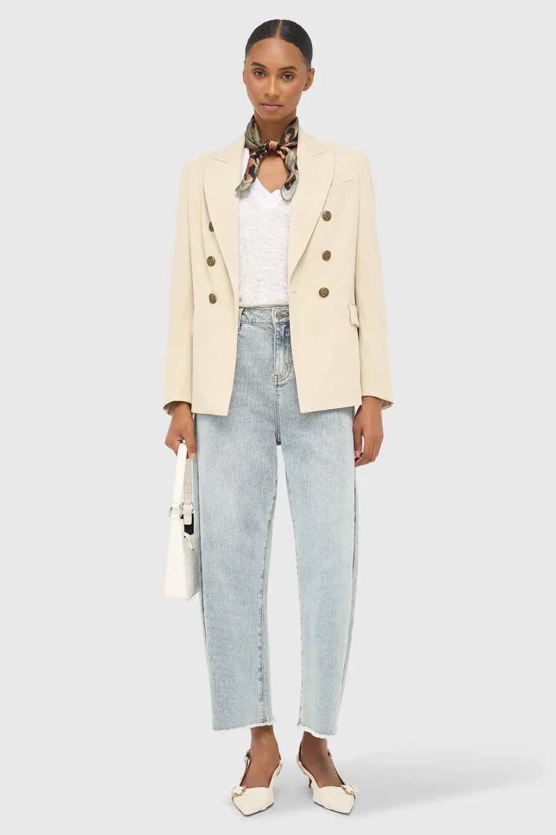 Women's Button-Down Fitted Blazer Connor Green