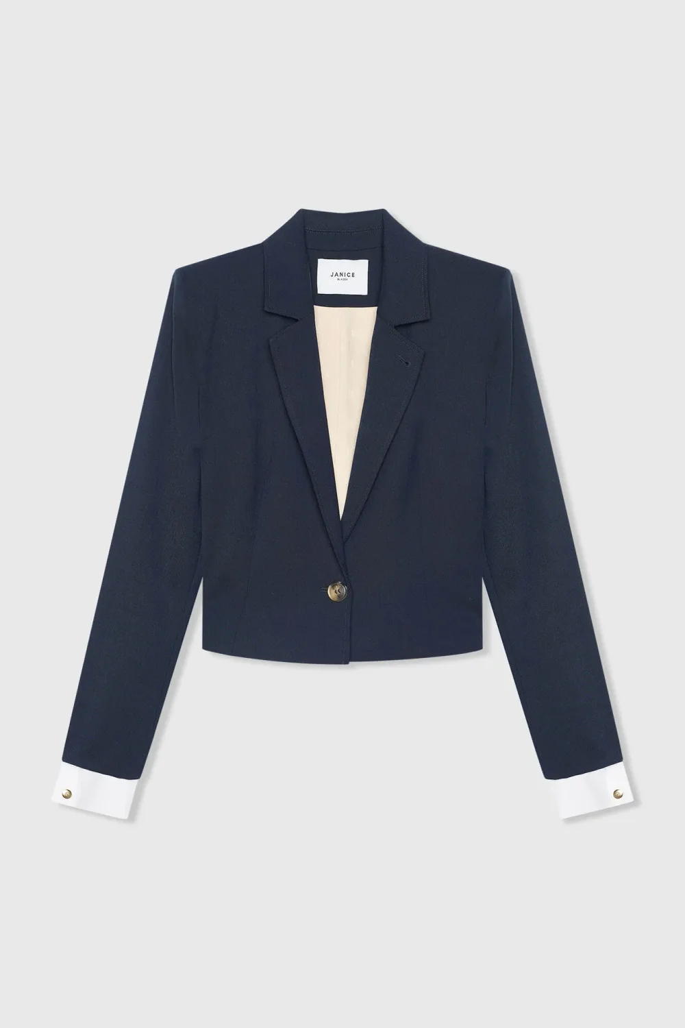 Damen-Blazer, kurz, blau, Stan