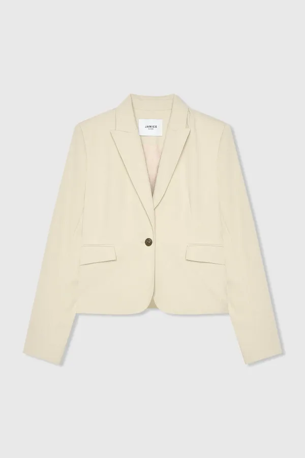 Women's Short Fitted Blazer by Lamar in Green