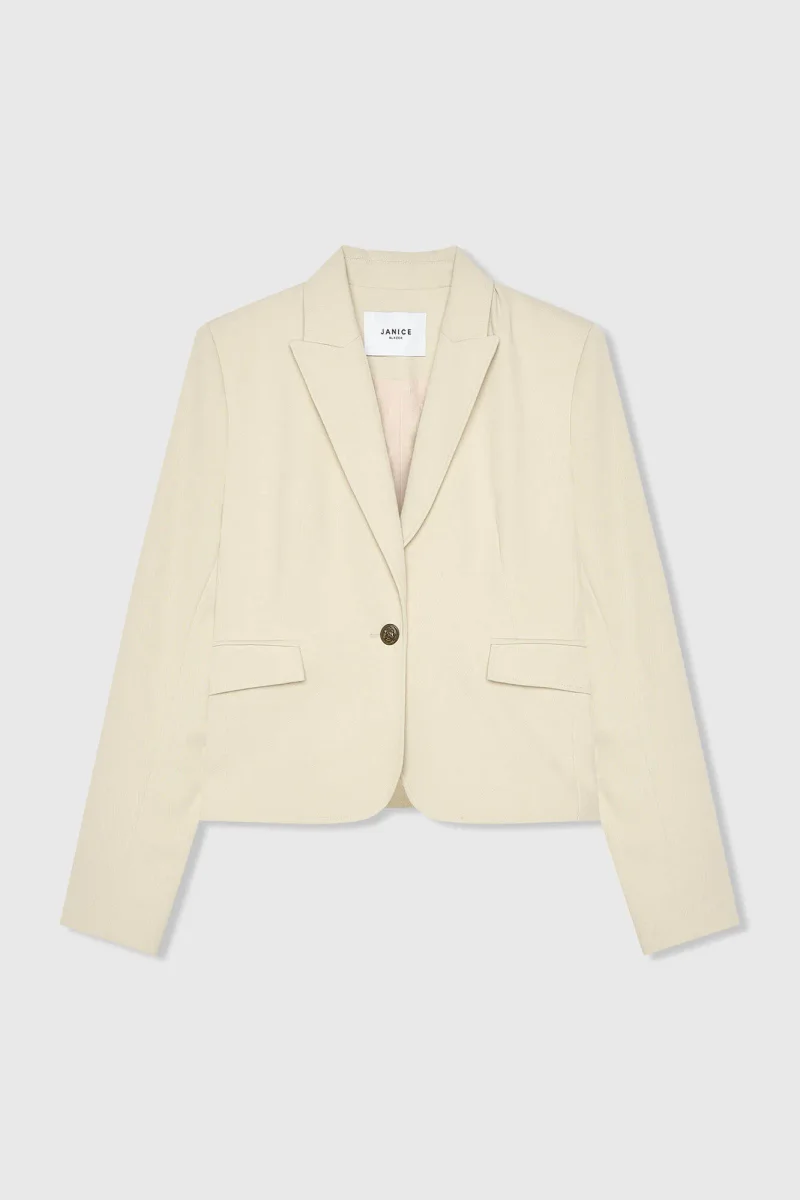 Blazer Dames Kort Getailleerd Lamar Groen