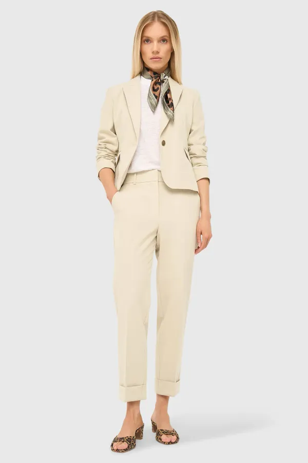 Women's Short Fitted Blazer by Lamar in Green