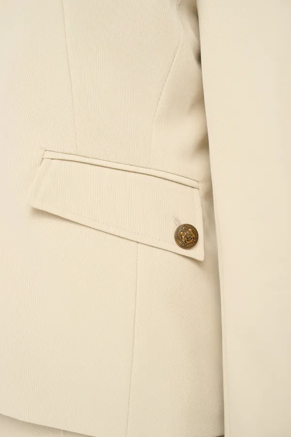Women's Short Fitted Blazer by Lamar in Green