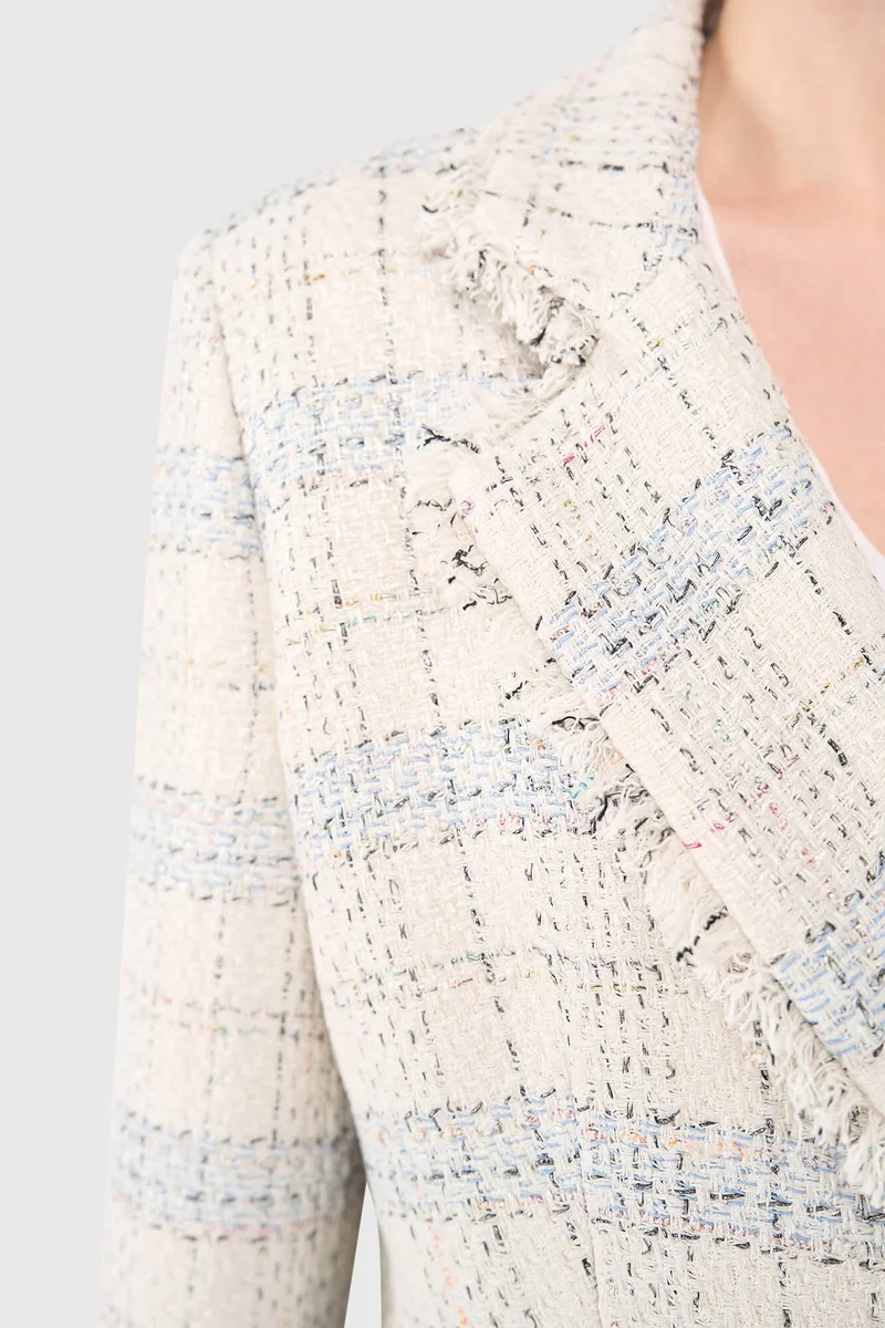Martin Blazer Off-White Metallic