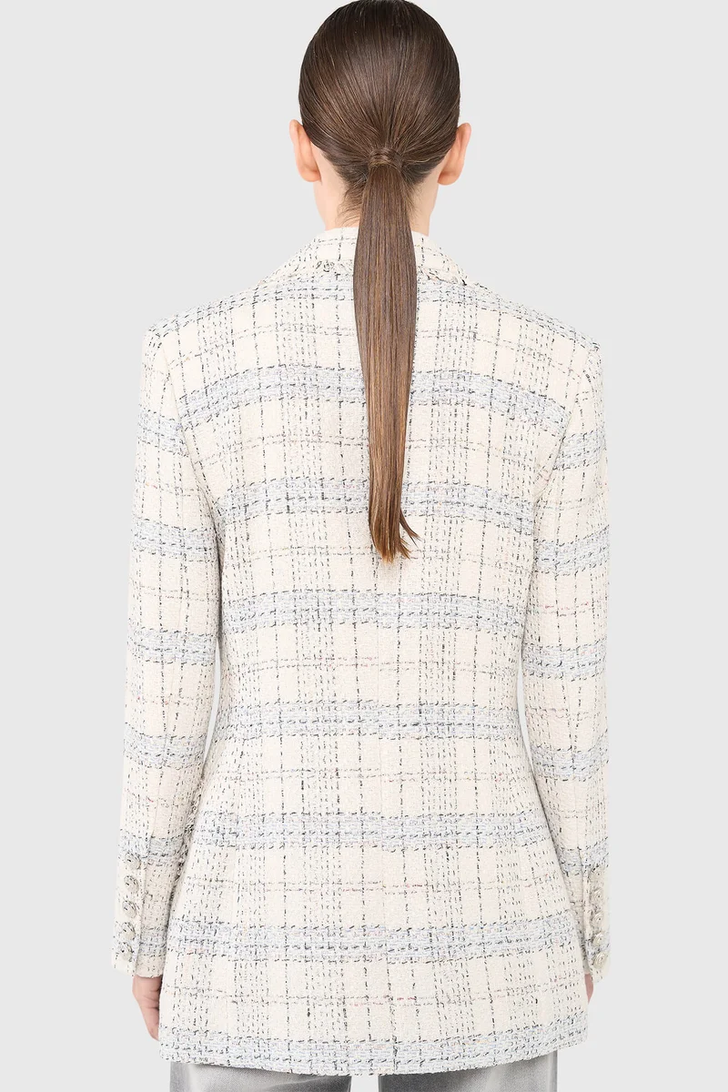 Martin Blazer Off-White Metallic
