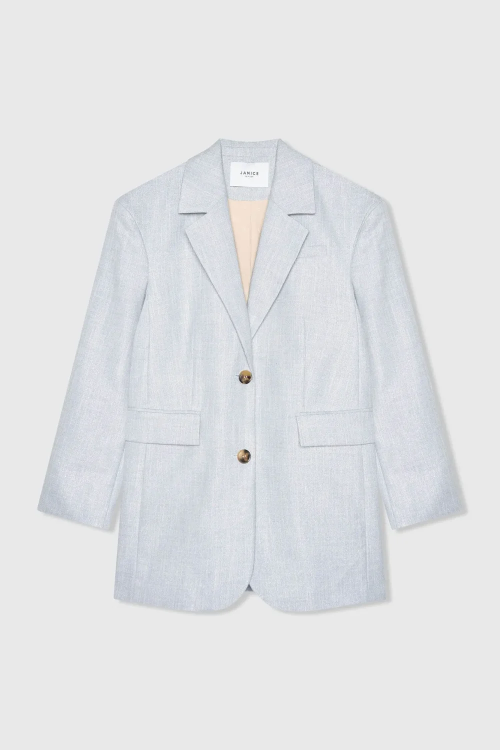 Women's Oversized Blue Lurex Buddy Blazer