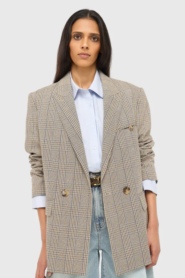 Damenblazer „Ruit Jones“ in Beige