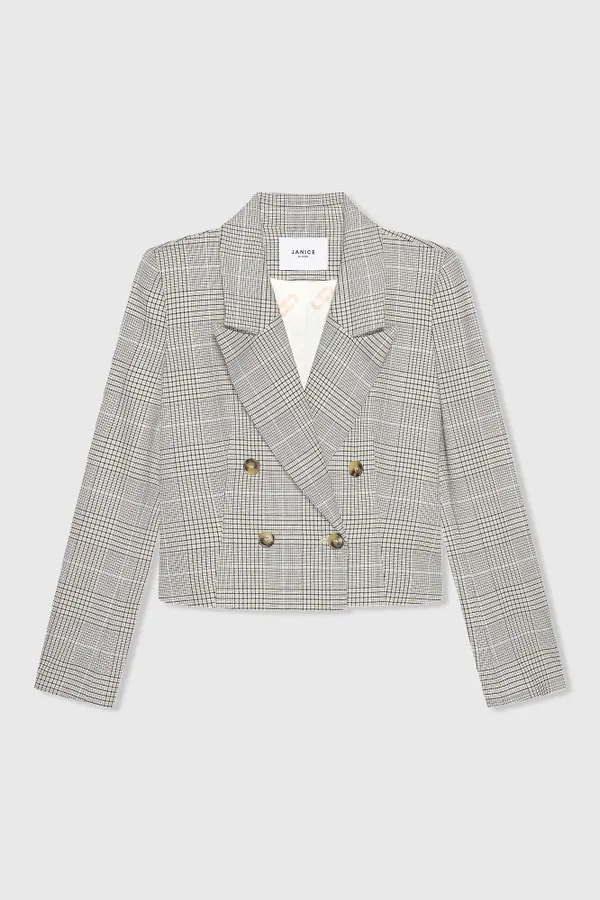 Stan Blazer Beige Ruit