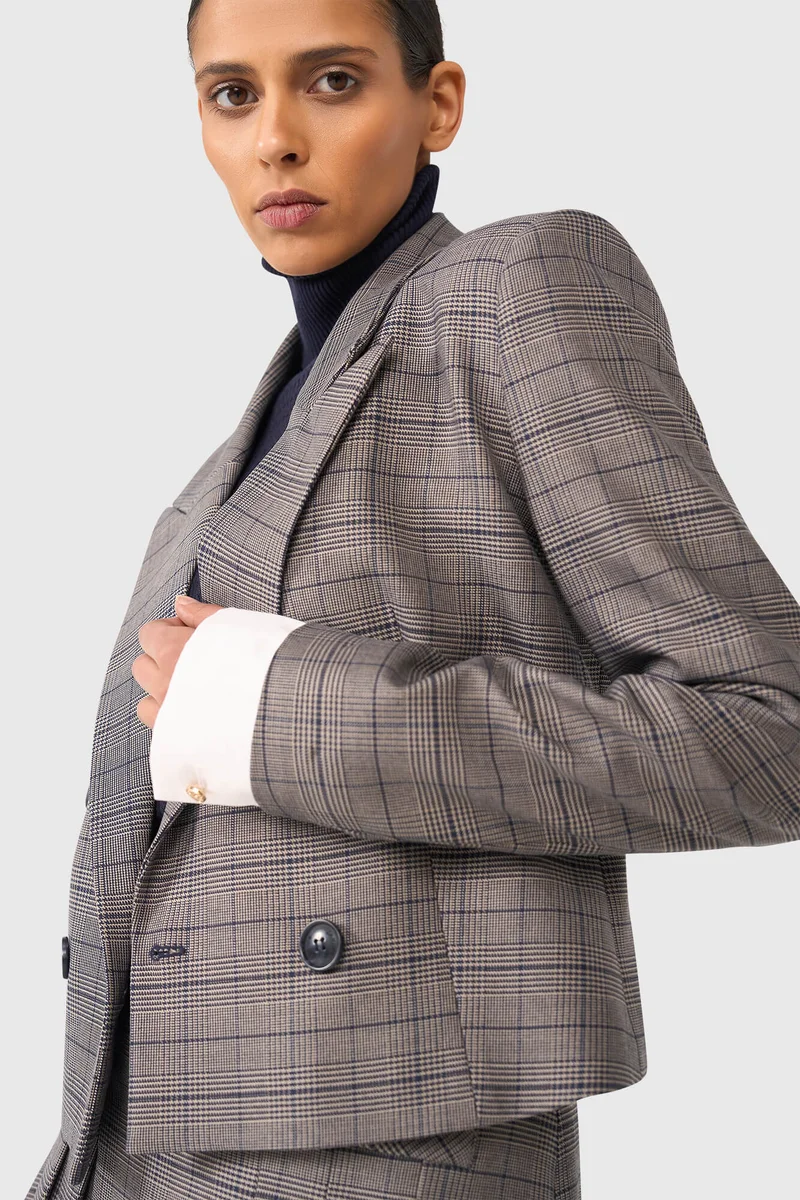 Stan Blue Beige Check