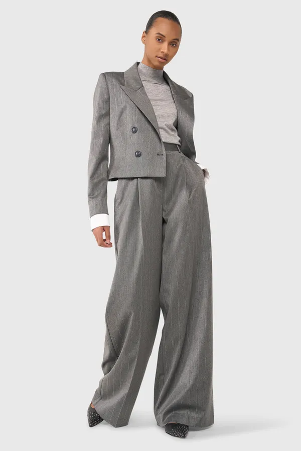 Stan Grau Gestreift Lurex