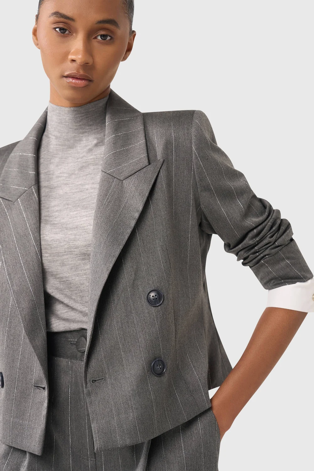 Stan Gray Stripe Lurex