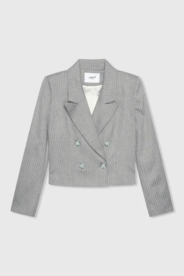 Stan Blazer Gray Stripe