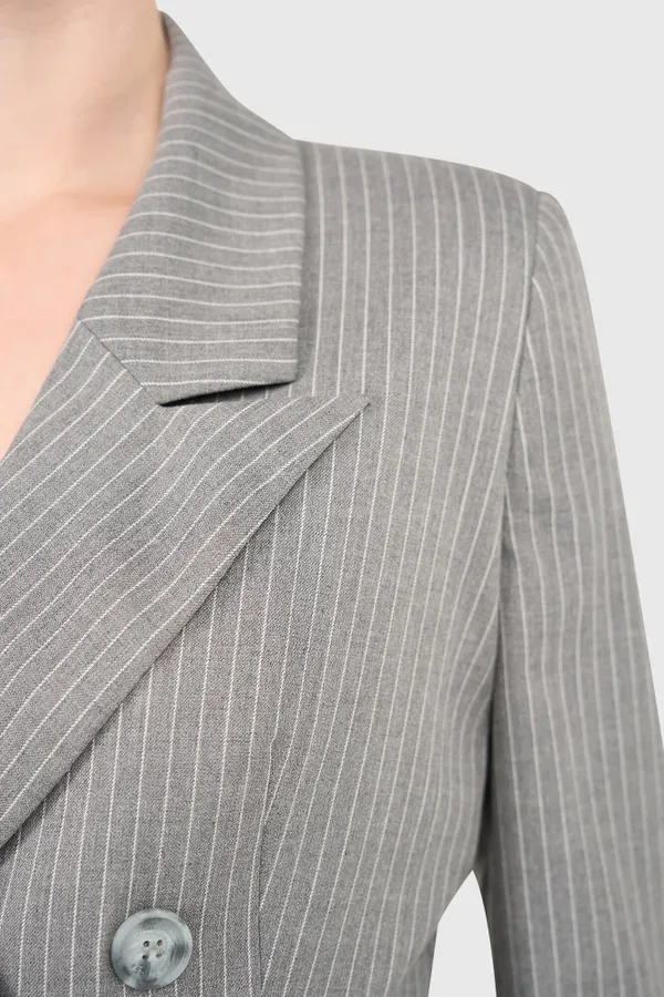 Stan Blazer Gray Stripe
