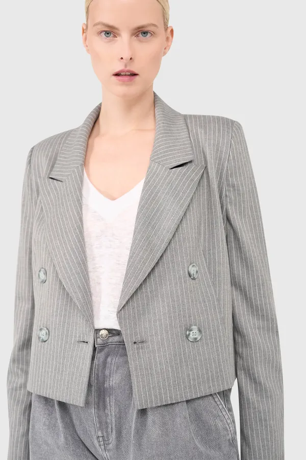 Stan Blazer Gray Stripe