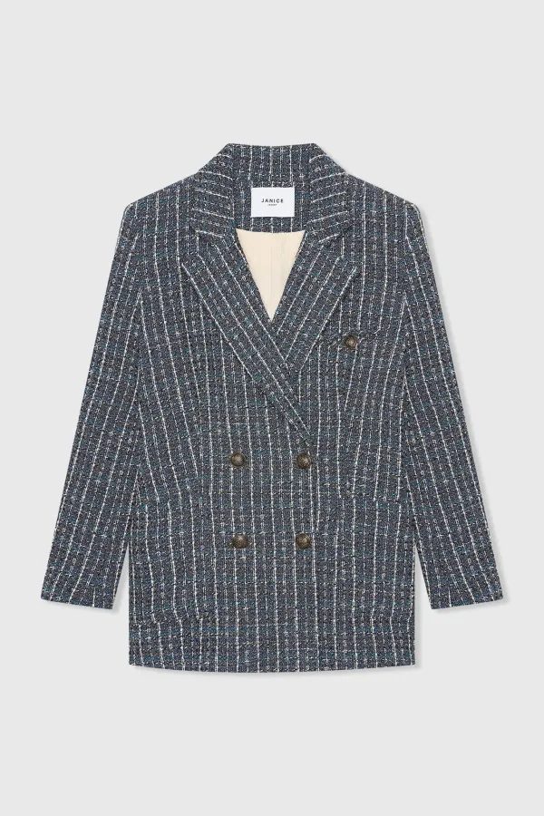 Damenblazer aus Tweed, blau, Martin