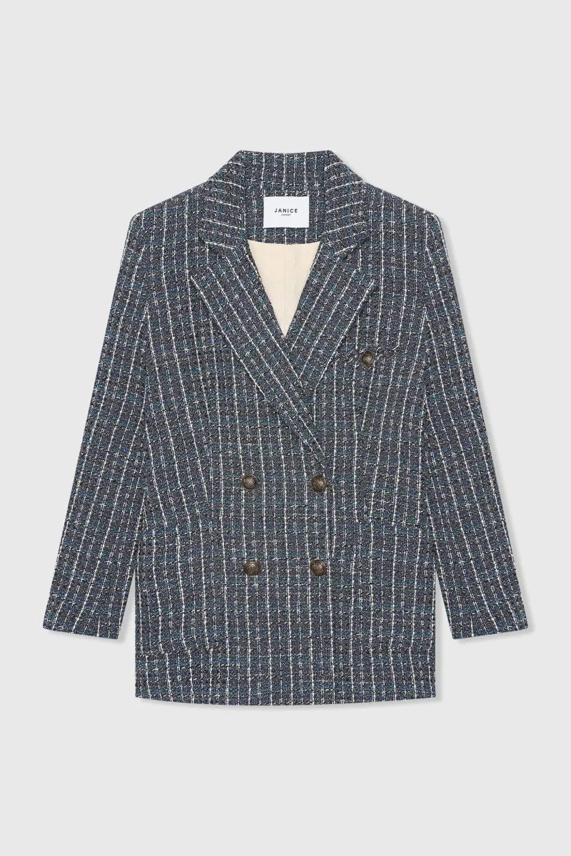 Damenblazer aus Tweed, blau, Martin