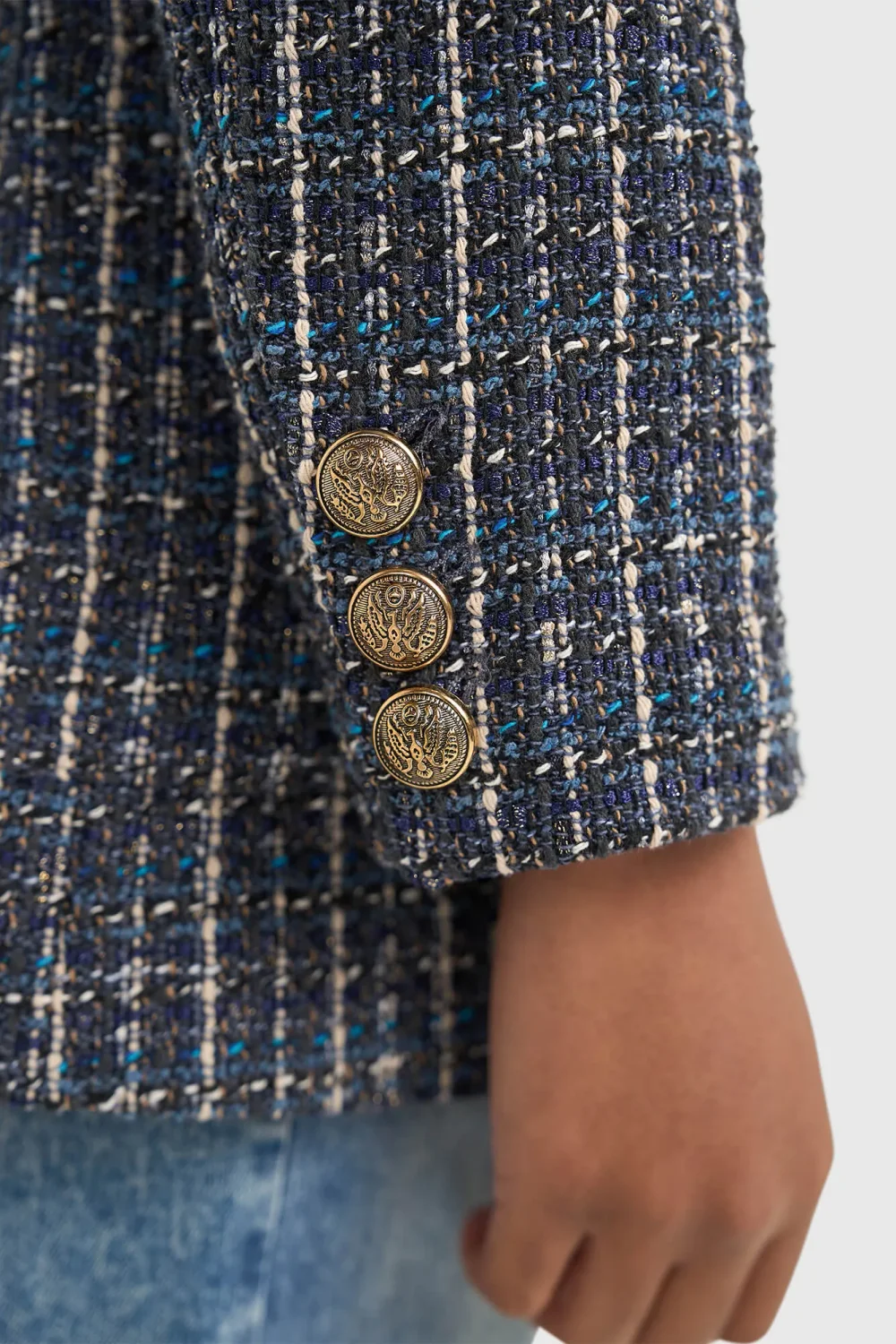 Damenblazer aus Tweed, blau, Martin