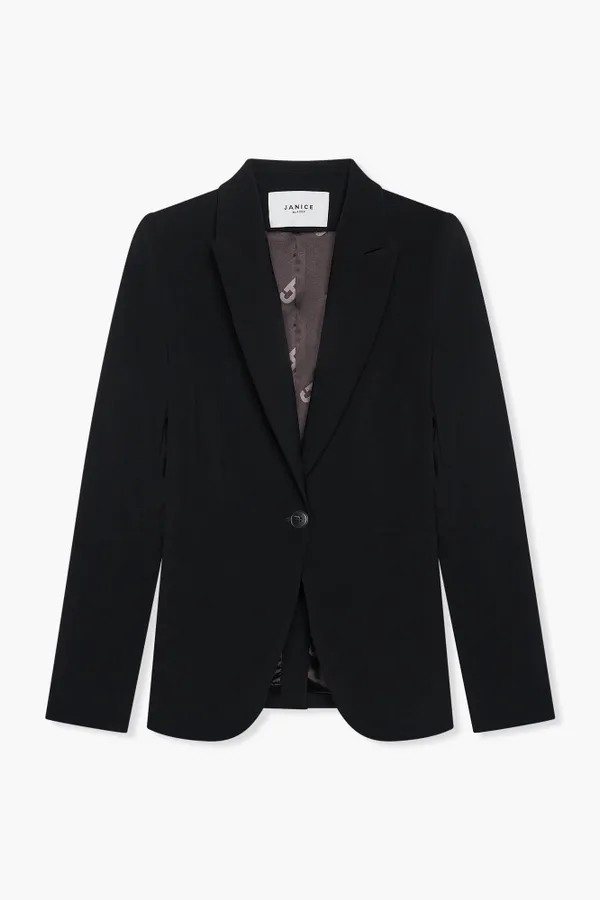 Blazer Dames Getailleerd Luke Zwart