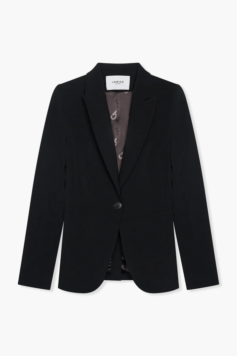 Blazer Dames Getailleerd Luke Zwart