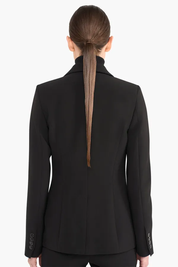 Blazer Dames Getailleerd Luke Zwart
