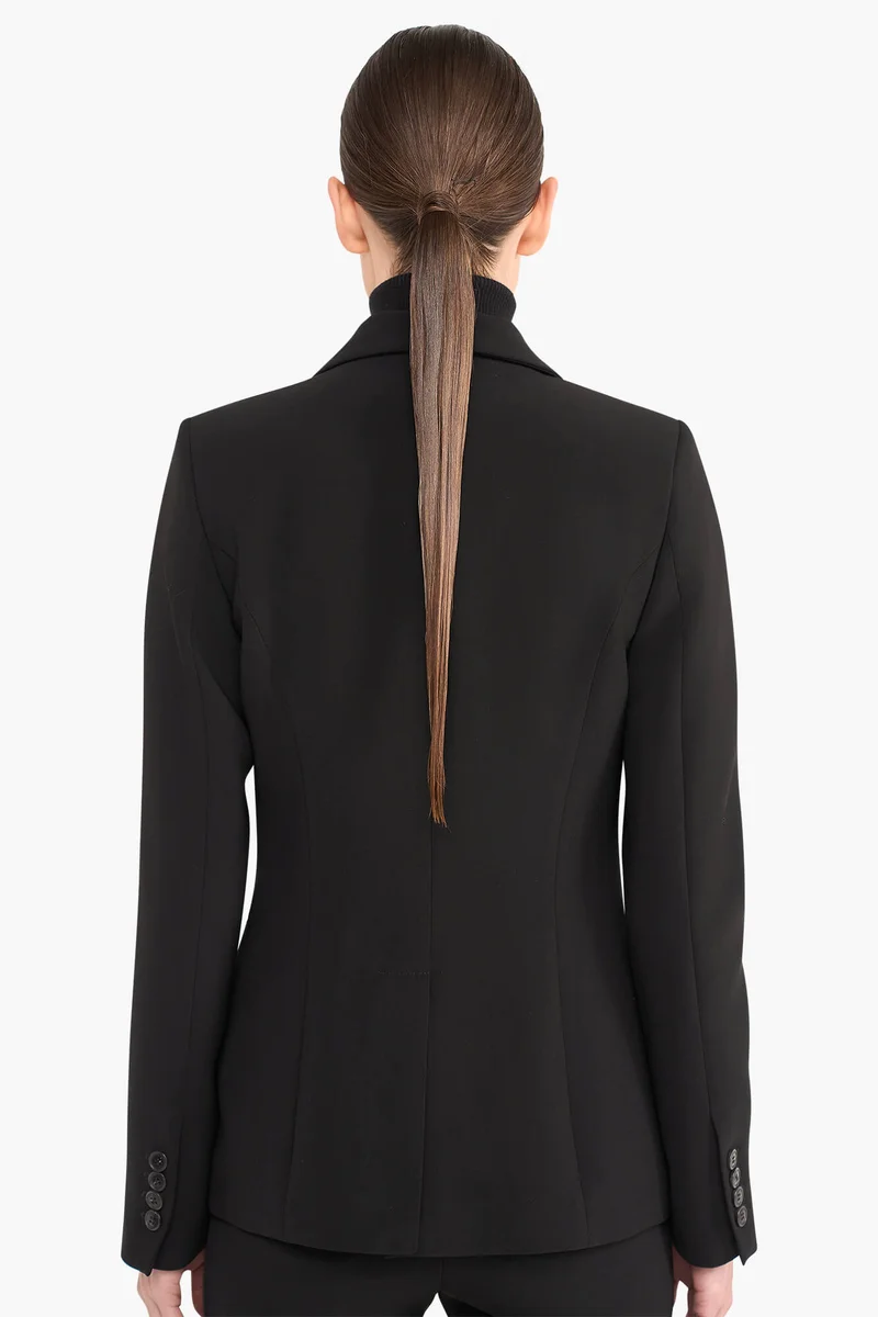 Blazer Dames Getailleerd Luke Zwart