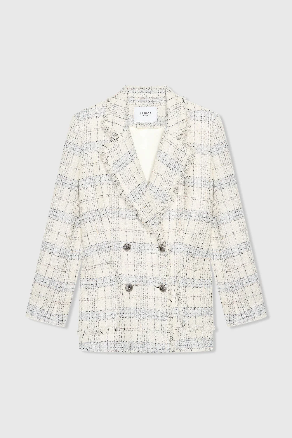 Martin Blazer Off-White Metallic