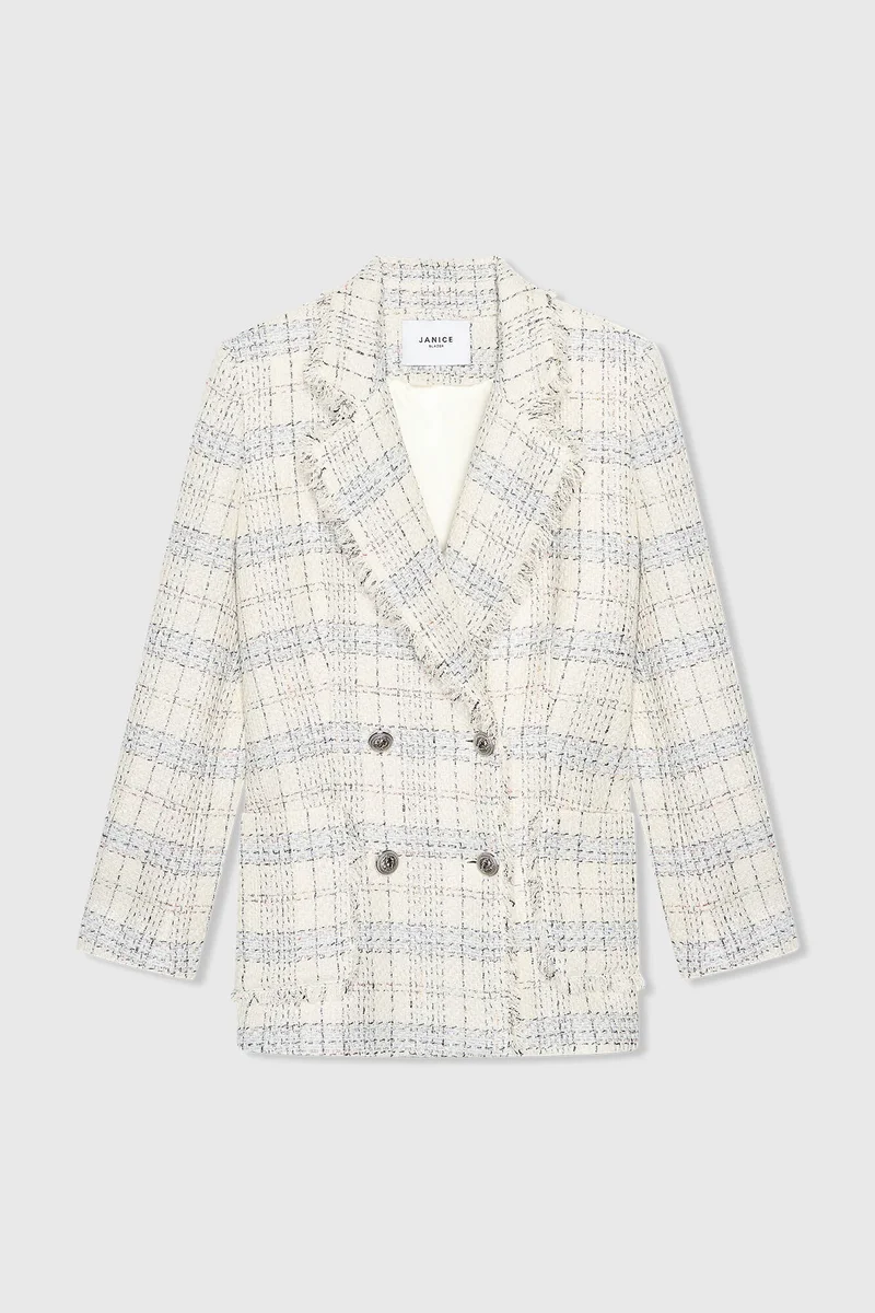 Martin Blazer Off-White Metallic
