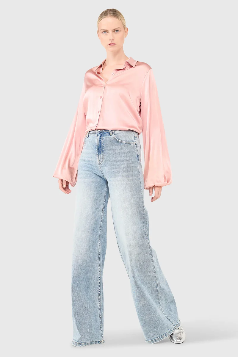 Abe-Bluse Rosa