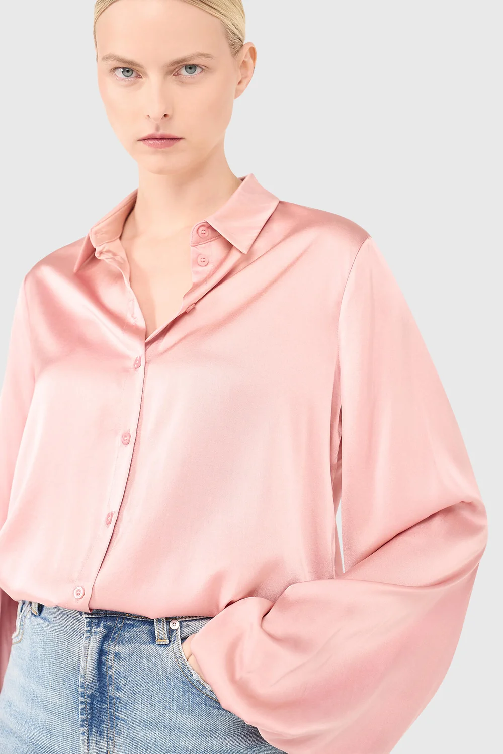 Abe-Bluse Rosa