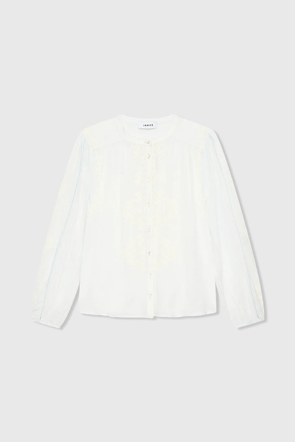 Austin-Bluse Hellblau