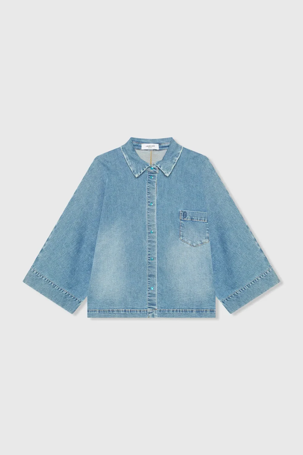 Damenbluse aus Denim im Kimono-Stil Carl 379