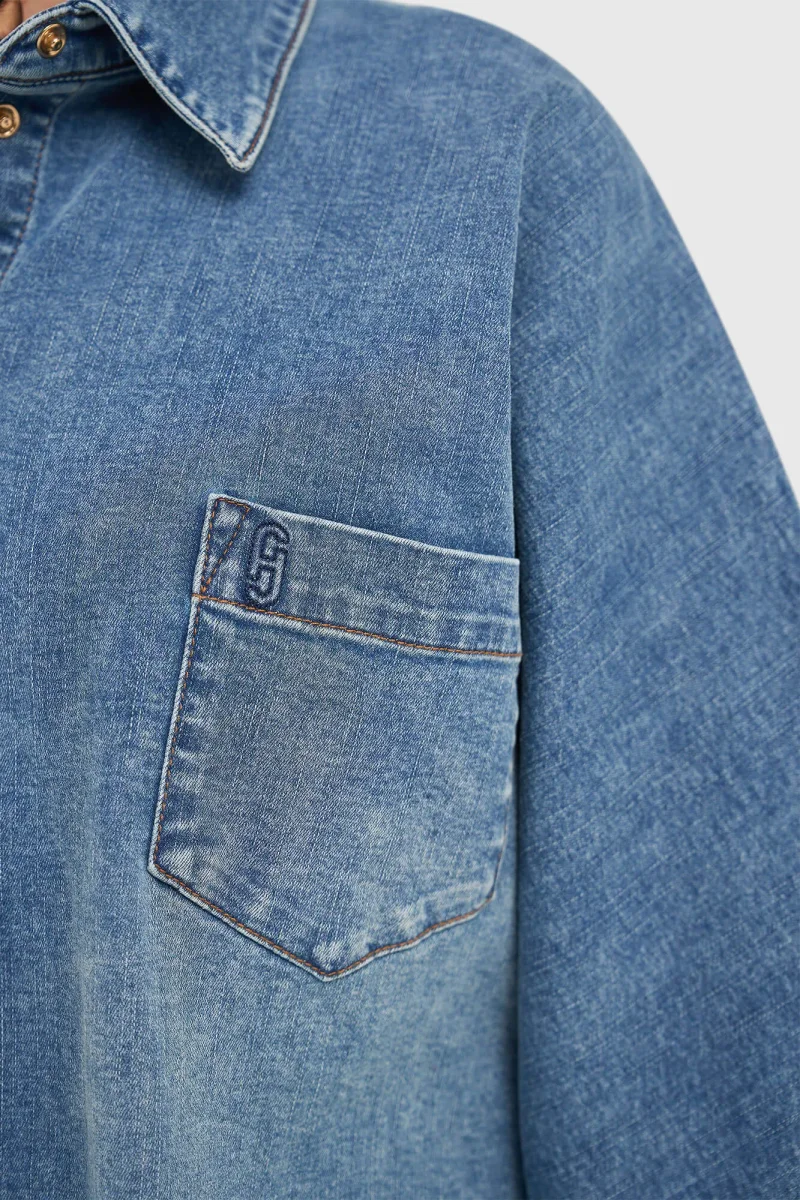 Damenbluse aus Denim im Kimono-Stil Carl 379