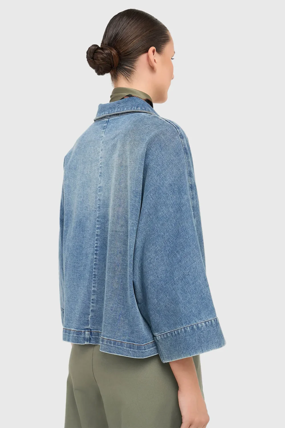 Damenbluse aus Denim im Kimono-Stil Carl 379