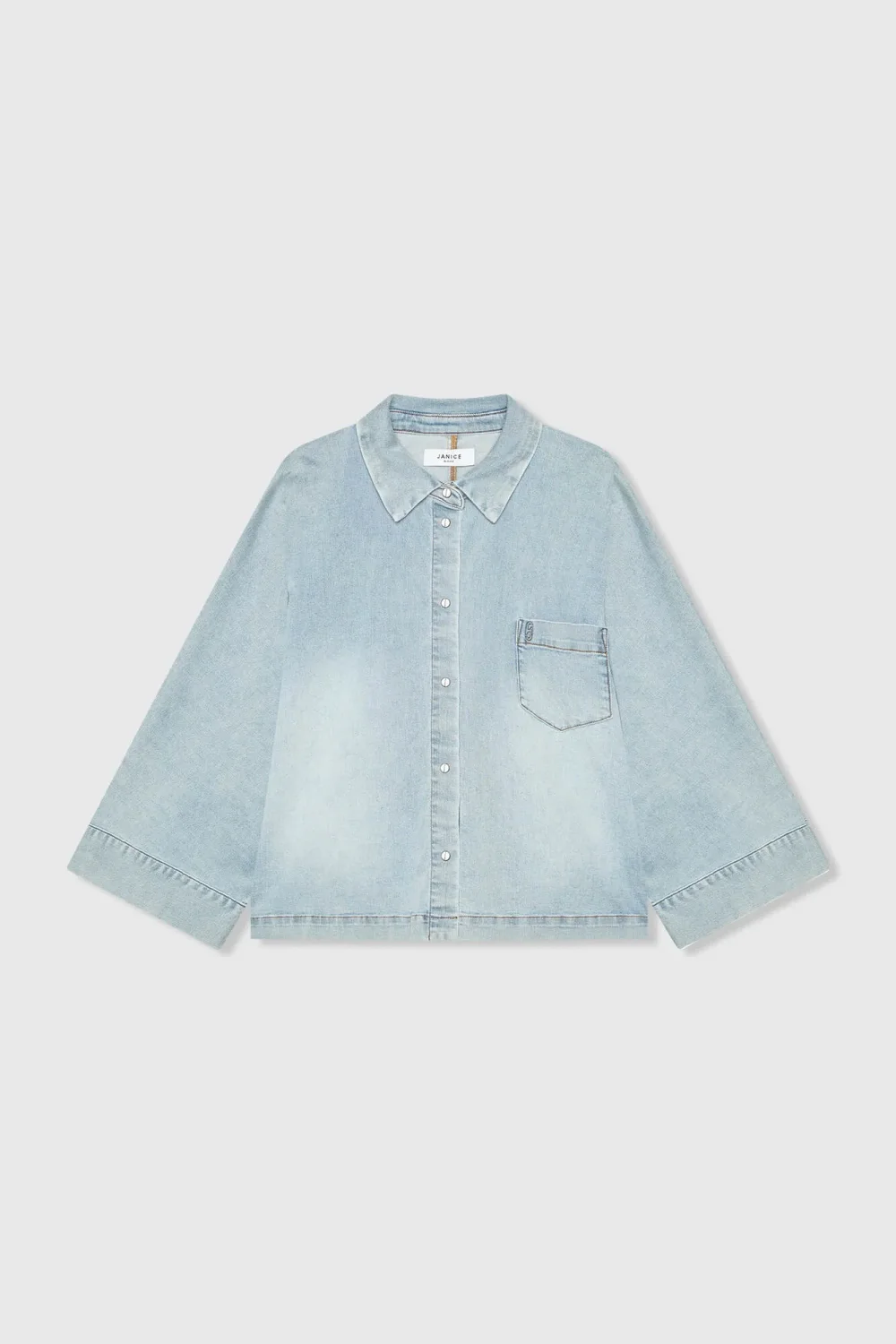 Damenbluse aus Denim im Kimono-Stil Carl 565