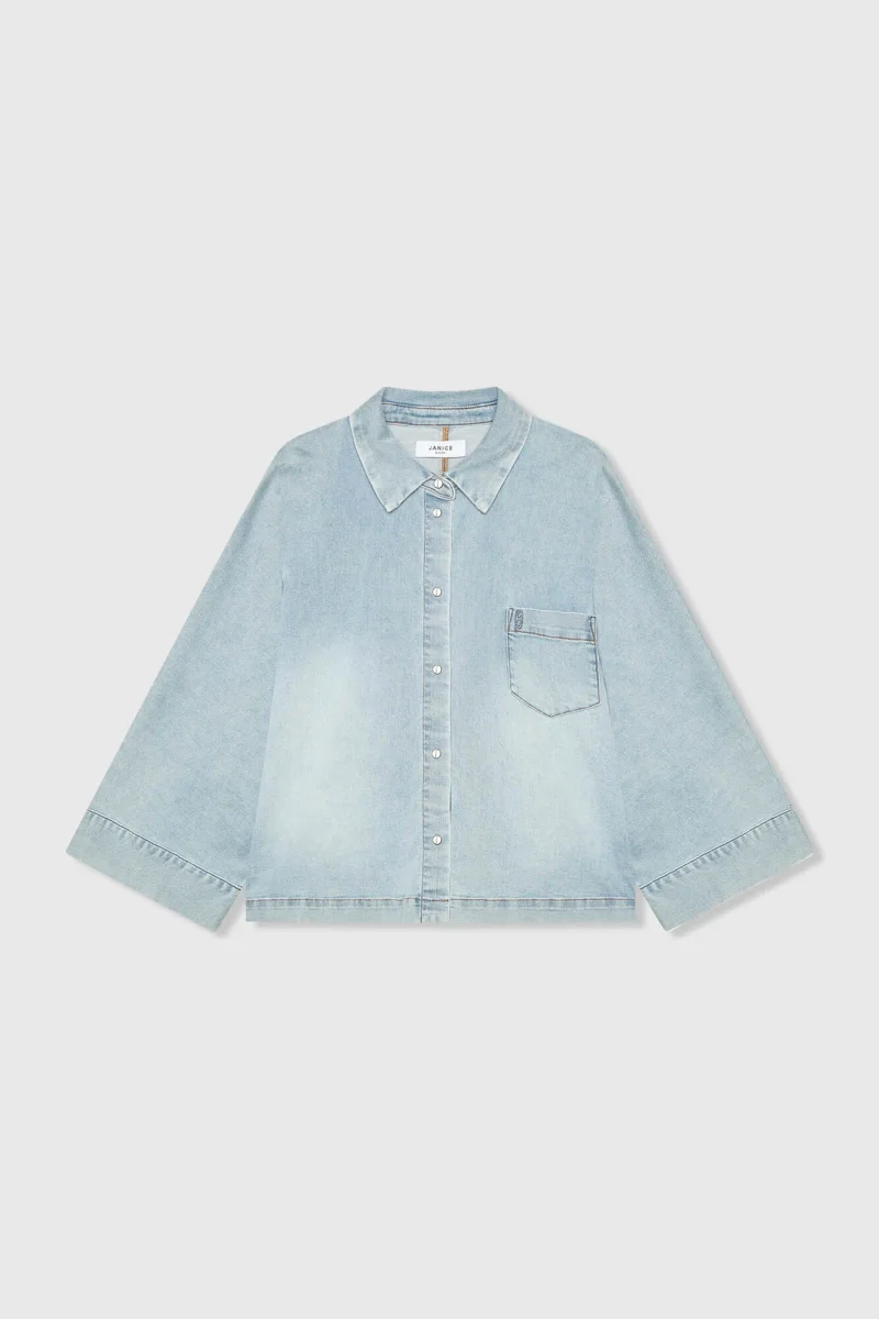 Damenbluse aus Denim im Kimono-Stil Carl 565