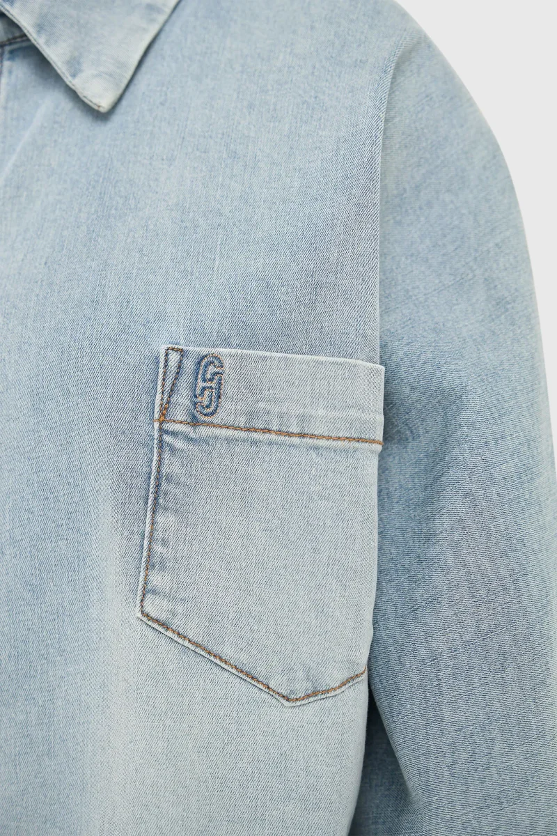 Damenbluse aus Denim im Kimono-Stil Carl 565