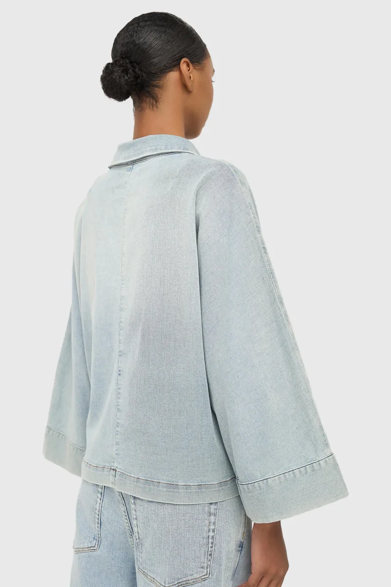 Damenbluse aus Denim im Kimono-Stil Carl 565