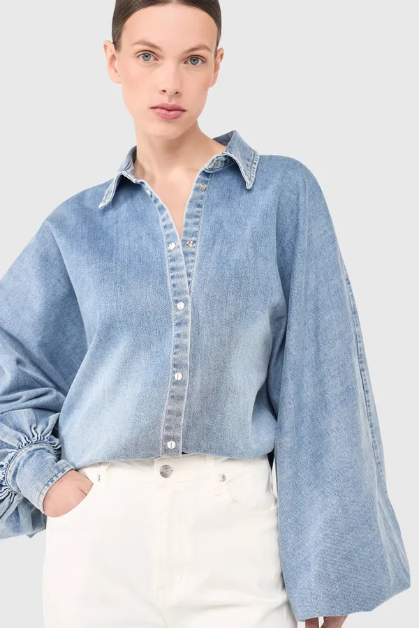Stone Blouse Blue 277