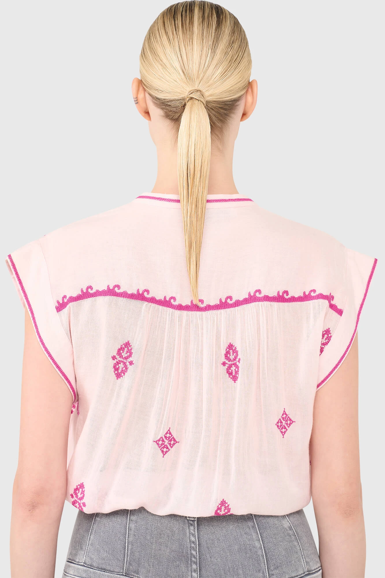 Jace-Bluse in Rosa