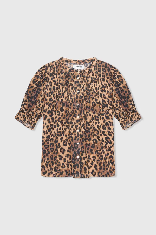 Kai-Bluse mit Leopardenmuster