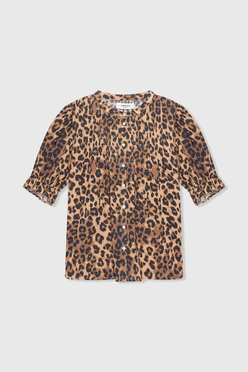 Kai Blouse with Leopard Print