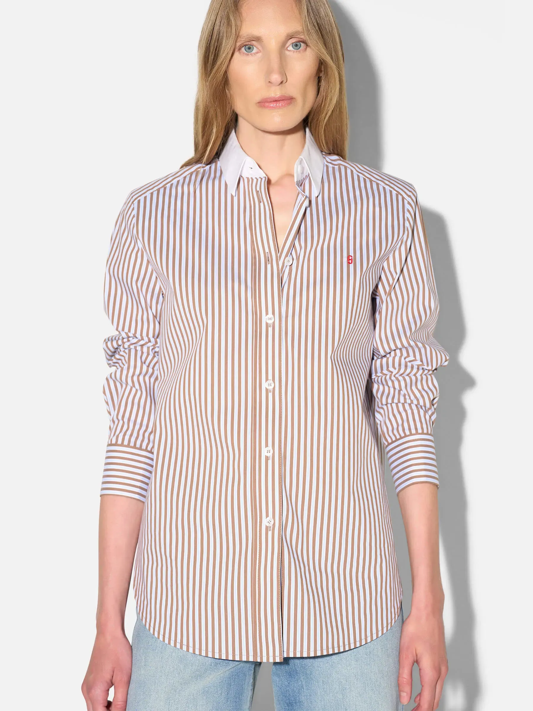 Blouse Dames Katoen Strepen Clint Bruin