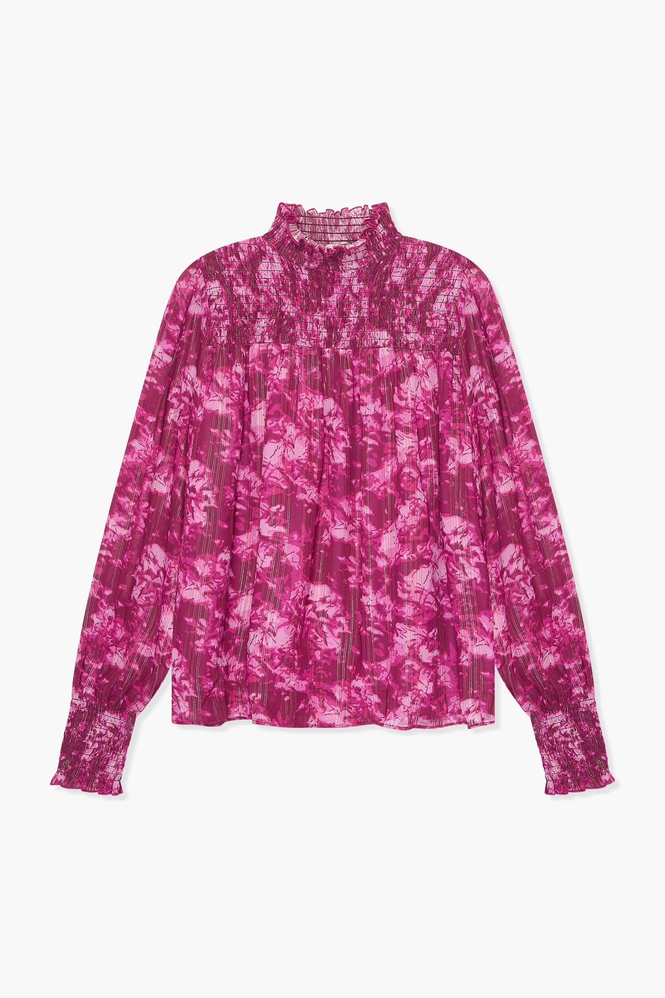 Women's Printed Blouse in Smoky Purple