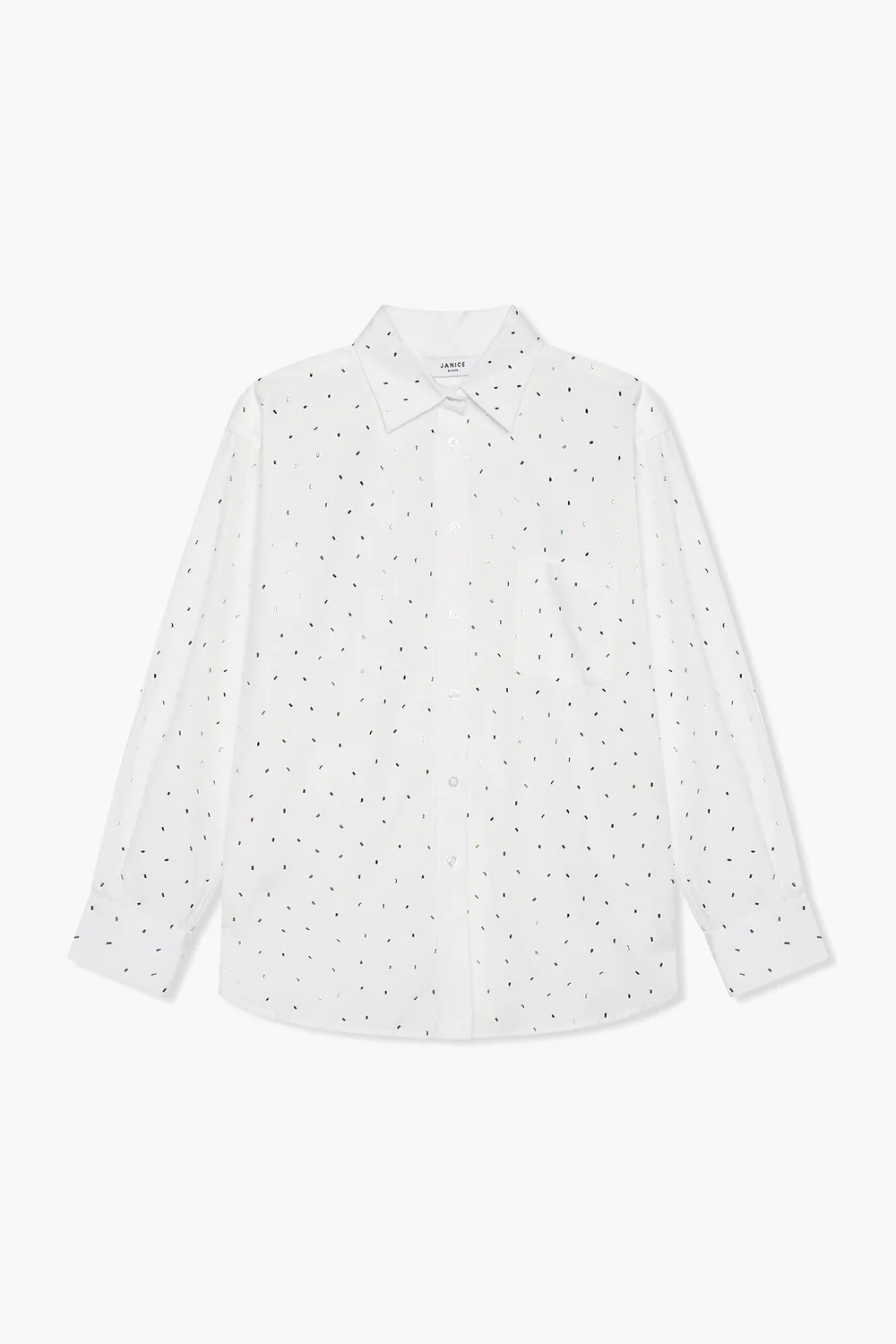 Katoenen Blouse Dames Steentjes Kygo Wit