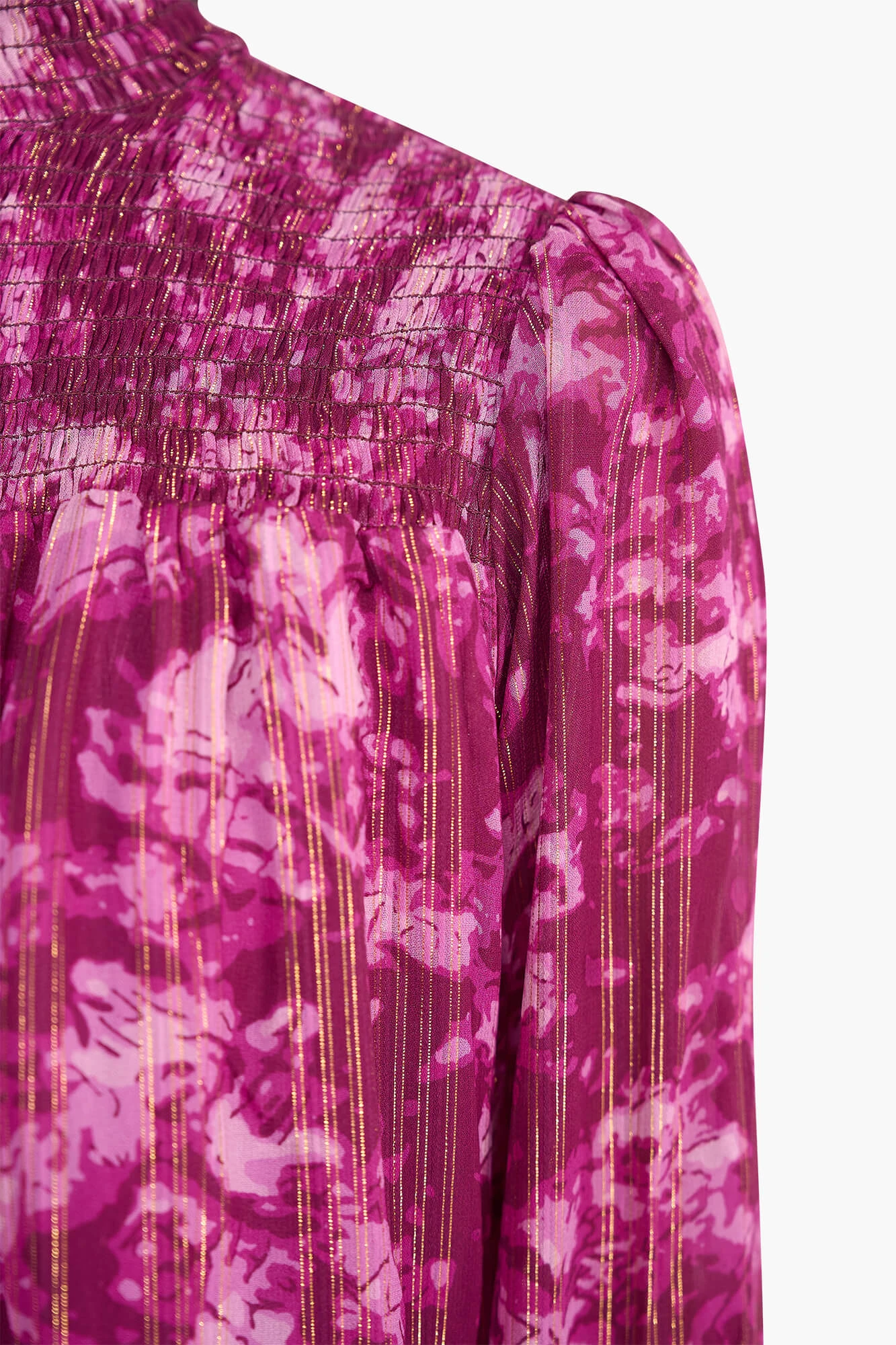 Women's Printed Blouse in Smoky Purple