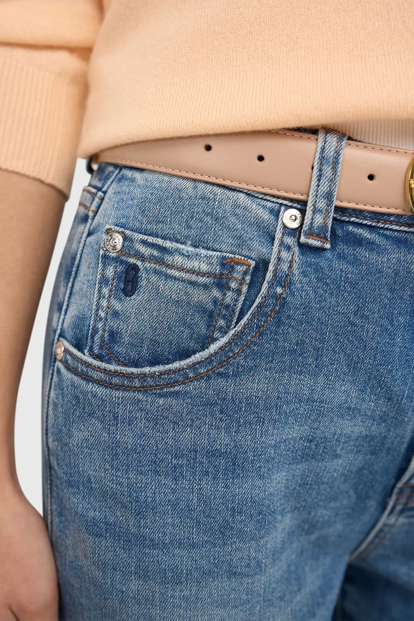 Women's Mid-Rise Boyfriend Jeans, Blue, Size 379, Bailey