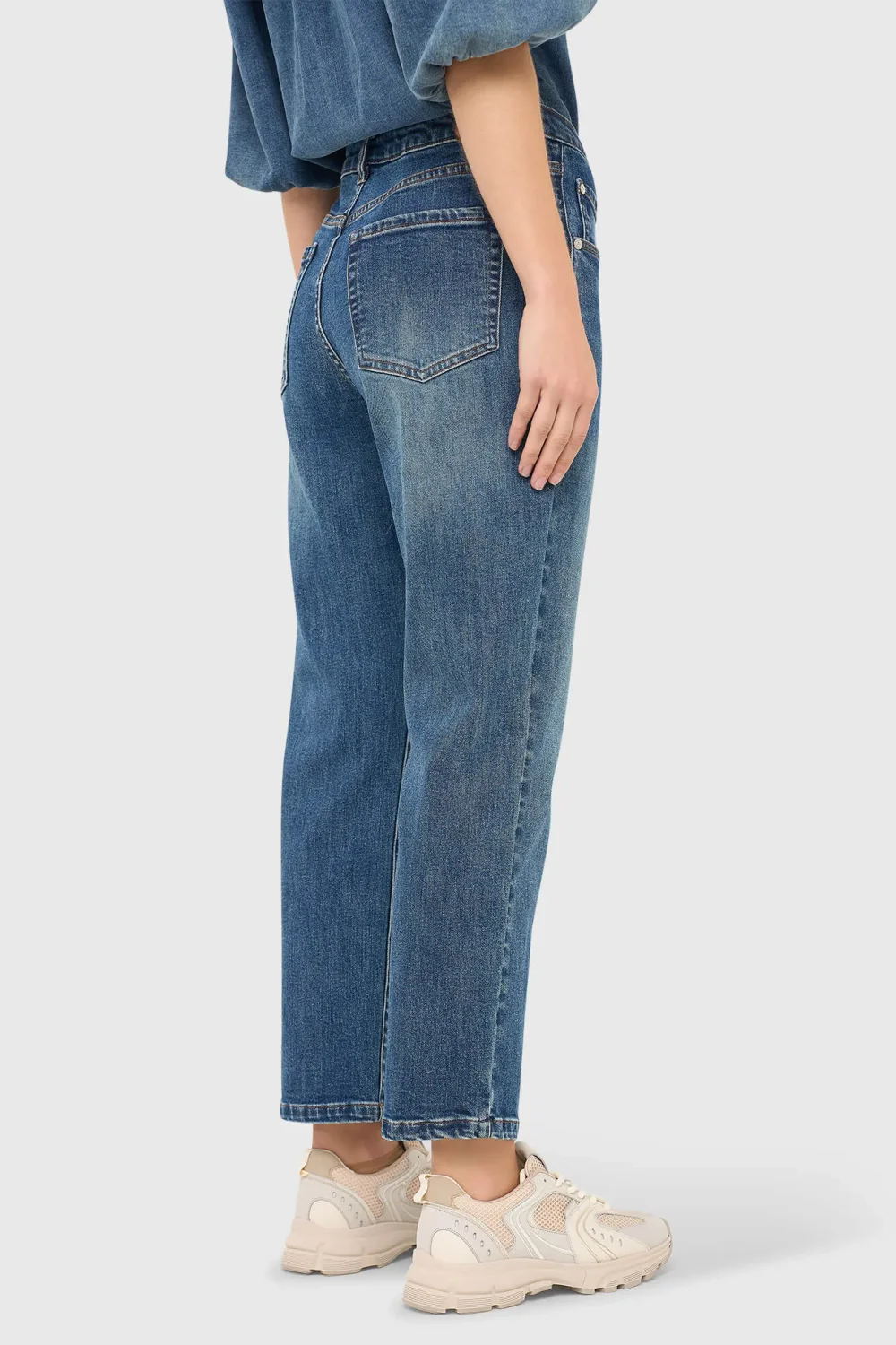 Women's Mid-Rise Boyfriend Jeans, Blue 932 Bailey