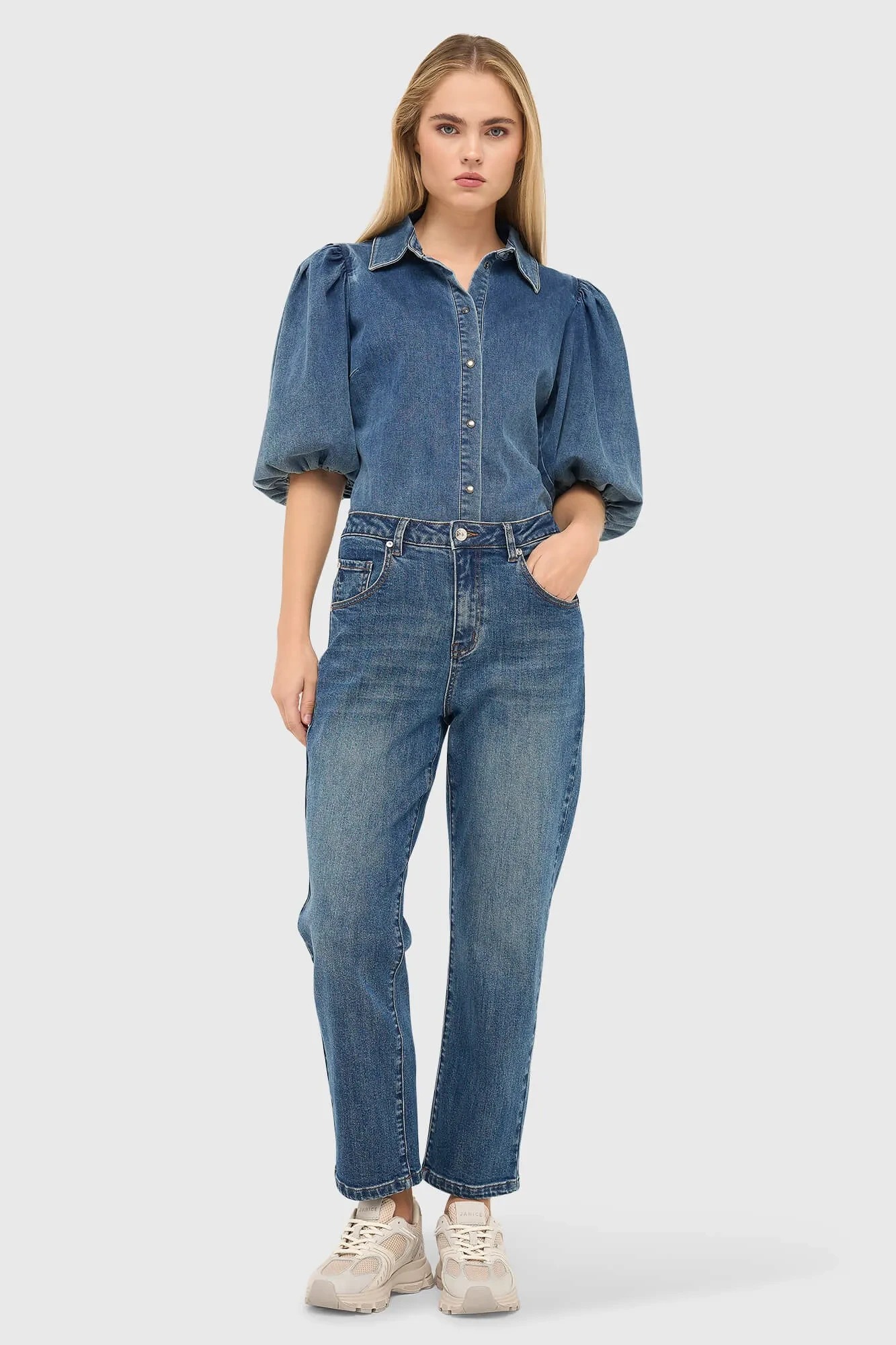 Women's Mid-Rise Boyfriend Jeans, Blue 932 Bailey