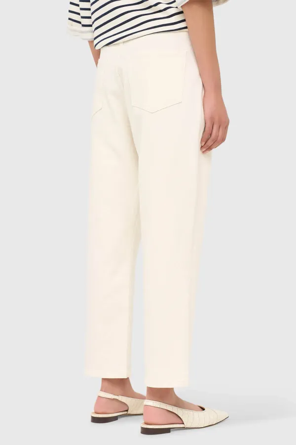 Boyfriend-Jeans für Damen, mittlere Leibhöhe, Stretch, Bailey, Off-White, 264