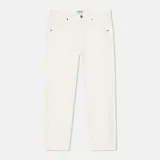 Boyfriend Jeans Dames Mid Rise Stretch Bailey Wit 183